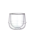 Kinto KRONOS dvoustěnná sklenička na víno 250 ml